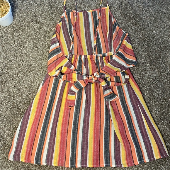 Tie Back Striped Cami Dress - Picture 5 of 5